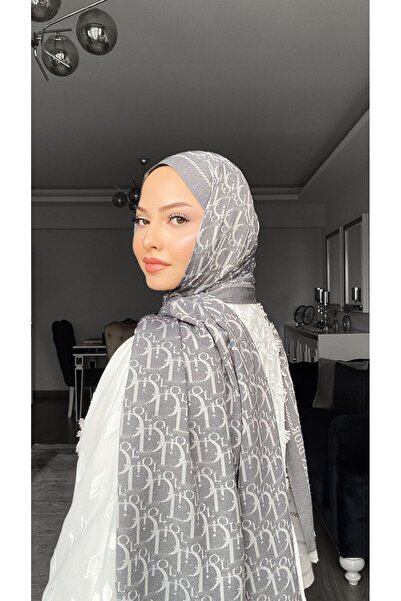 CUOCA LOUNGE Dora Desen Çift Taraflı Elyaf İpek Şal