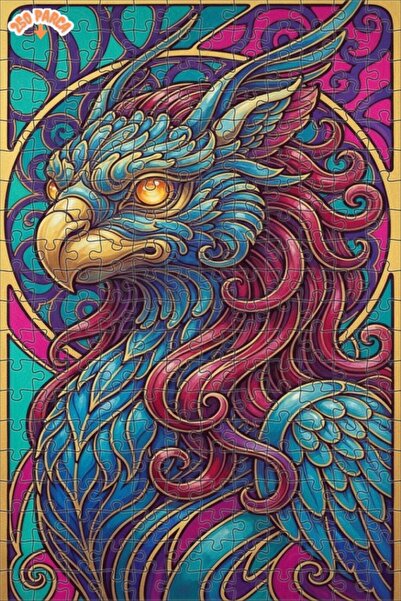 Esranın Dünyası Majestic Winged Creature Oil Painting Lookalike Art Puzzle 25...