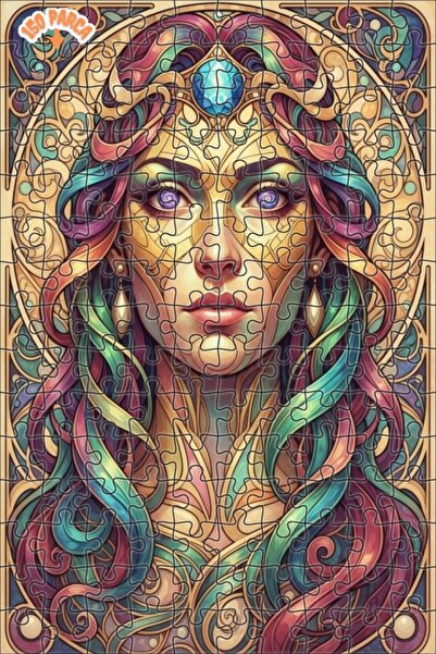 Esranın Dünyası Mysterious Woman Portrait Oil Painting Lookalike Art Puzzle 1...