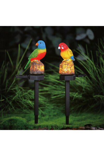 Garden of Eden LED solar decorativ cu picior de fixare - papagal - 1 LED alb ...