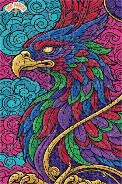 Esranın Dünyası لغز خشبي مؤطر بمظهر لوحة زيتية على شكل فينيكس سحري 150 قطعة 2...