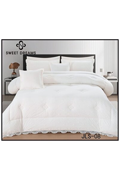 Sweet Dreams Decoration Plain Lace bedspread, double size, 8 pieces