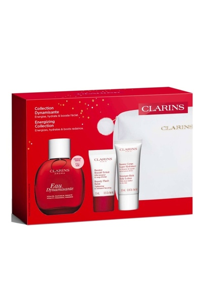 Clarins Σετ Eau Dynamisante, Νερό Θεραπείας 100ml, Βάλσαμο Beauty Flash 15ml,...