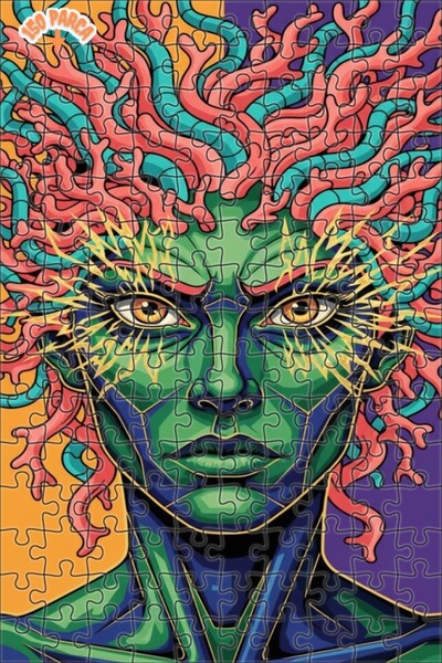 Esranın Dünyası لغز خشبي ميكانيكي مكون من مزدوج الطبقات قطعة بتصميم لوحة زيتي...