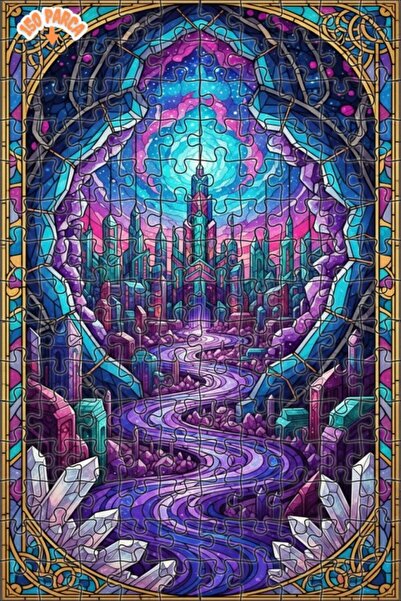 Esranın Dünyası Crystal City Dream Glass Art Looking Glass ArtLooking Glass