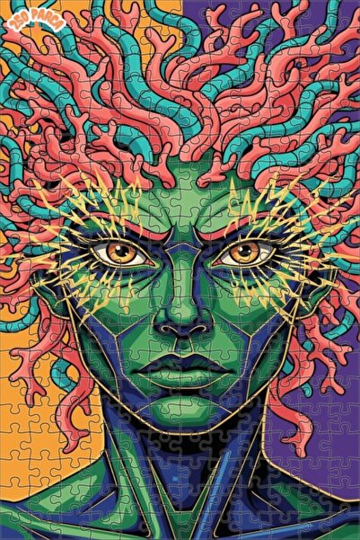 Esranın Dünyası لغز خشبي مكون من مزدوج الطبقات قطعة بتصميم ميستيك ميدوسا ذو م...