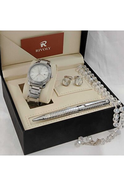 Rivoly Sovereignty Set: Watch + Pen + Cufflinks + Prayer Beads