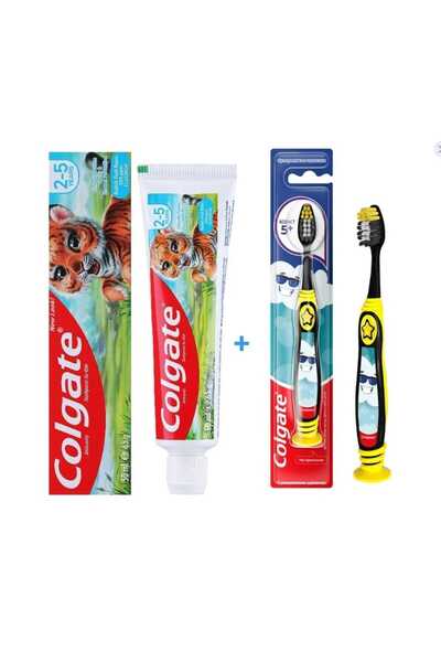 Colgate Children's Toothpaste 50 ml +Bulut Toothbrush Set of 2