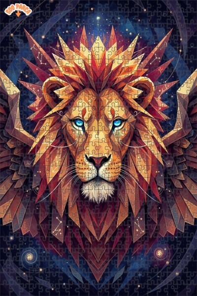 Esranın Dünyası لغز خشبي بإطار مزدوج الطبقات بتصميم فني هندسي من فيلم الأسد ا...