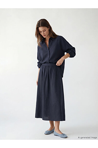 LC Waikiki I Beli Corded Textured Flared Skirt from Freezen Store