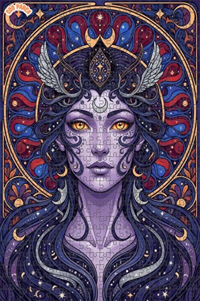 Esranın Dünyası لغز خشبي مكون من مزدوج الطبقات إطارًا على شكل عالم المرأة الس...