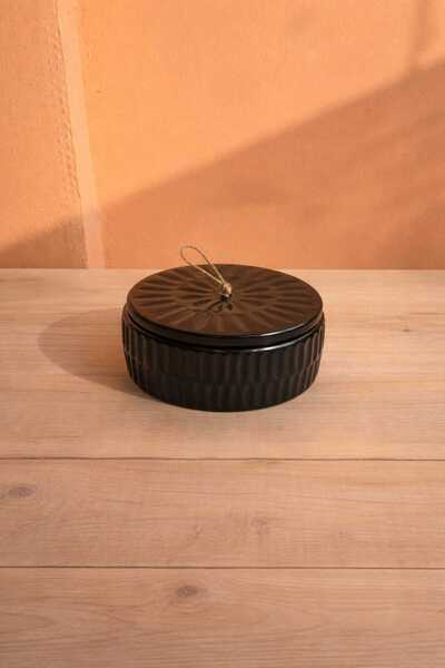 BaykuşLifeConcept BaykuşLife Concept Siyah Dekoratif Kapaklı Kutu& Kase & Org...