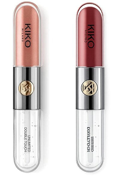Kiko أحمر شفاه سائل 6 مل لمسة مزدوجة غير محدودة قطعتين 103 - 105
