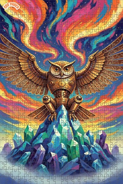 Esranın Dünyası Mystical Mechanical Owl on the Crystal Mountain Double-Layer ...