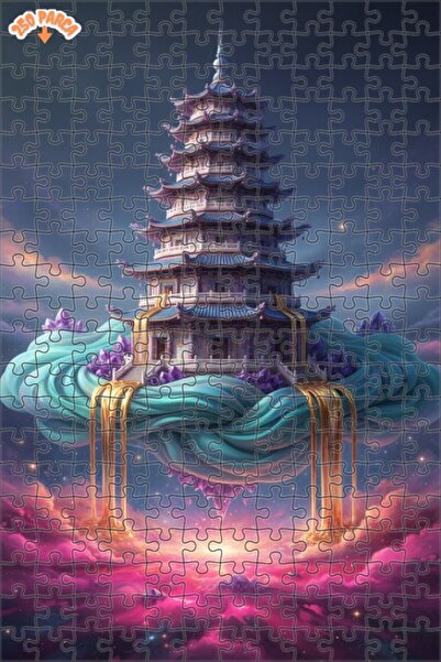 Esranın Dünyası Nebula Palace Double-Layer Framed Wooden Puzzle 250 Pieces 30X30