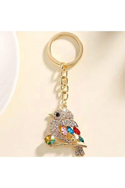 Purple Adv Μωβ Λαμπερό Πουλί Μπρελόκ