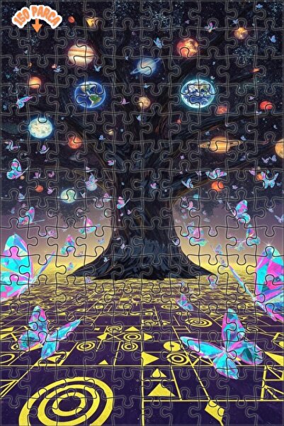 Esranın Dünyası Universal Tree Butterflies Double-Layer Framed Wooden Puzzle ...