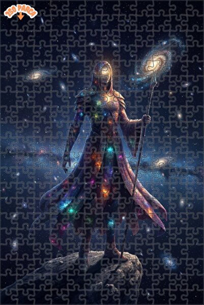 Esranın Dünyası لغز خشبي مكون من مزدوج الطبقات إطارًا بتصميم سيد الكون السحري...