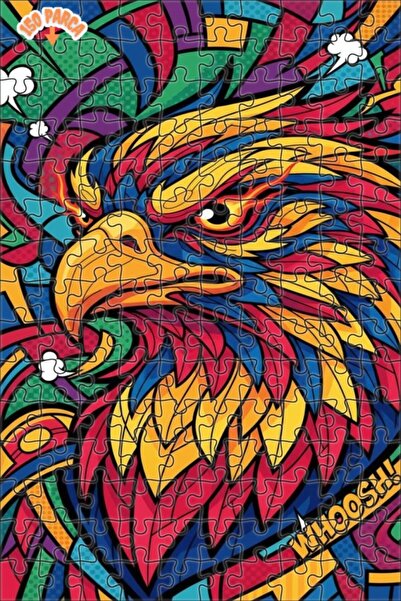 Esranın Dünyası لغز خشبي على شكل عين النسر مزدوج الطبقات قطعة 20x30