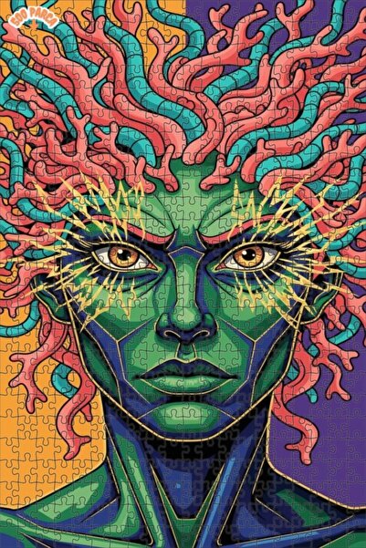 Esranın Dünyası لغز خشبي مكون من مزدوج الطبقات قطعة بتصميم ميستيك ميدوسا ذو م...