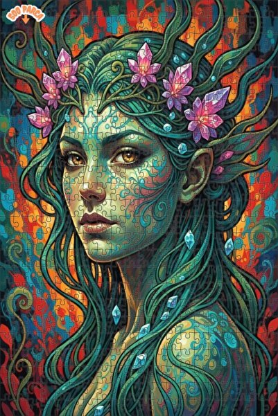 Esranın Dünyası Ancient Forest Spirit Oil Painting Lookalike Double-Layer Fra...