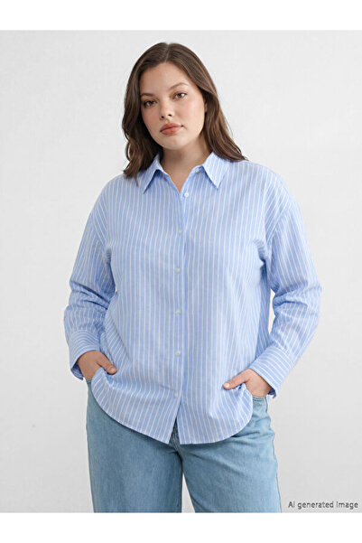 LC Waikiki I Striped Women's Oxford Shirt from Freezen Store