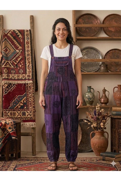 AYASOFYA OTANTIK Unisex Indian Ethnic Patterned Jumpsuit