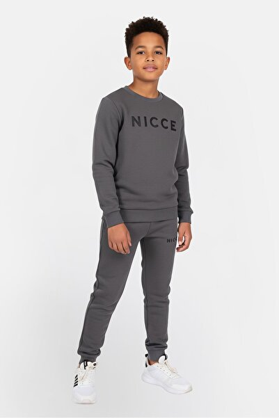 Nicce Kids Boy 3 Pieces Brand Logo Sweatshirt And Sweatpants Set, Multicolor