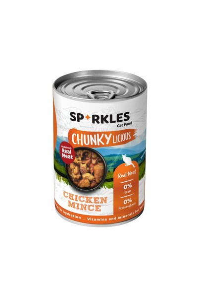 SPARKLES طعام رطب فاخر للكلاب مع قطع دجاج حقيقية - وجبة كاملة خالية من الحبوب...