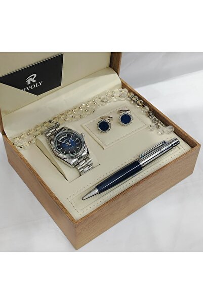 Rivoly Sovereignty Set: Watch + Pen + Cufflinks + Rosary