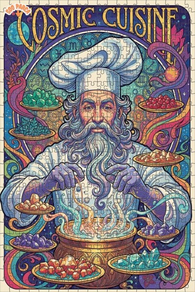 Esranın Dünyası لغز خشبي من مزدوج الطبقات قطعة بتصميم لوحة زيتية للفنان الشيف...