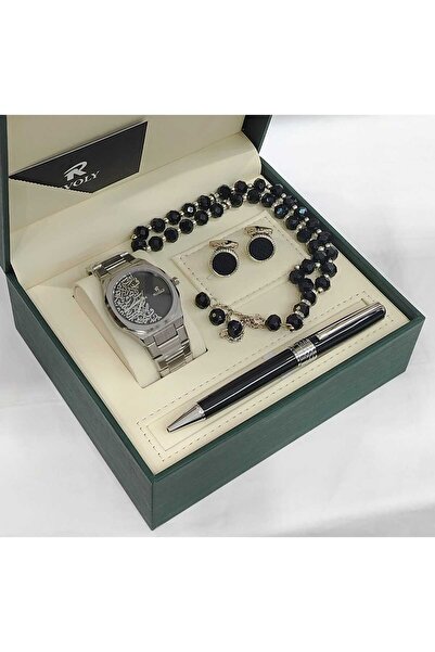Rivoly Sovereignty Set: Watch + Pen + Cufflinks + Prayer Beads