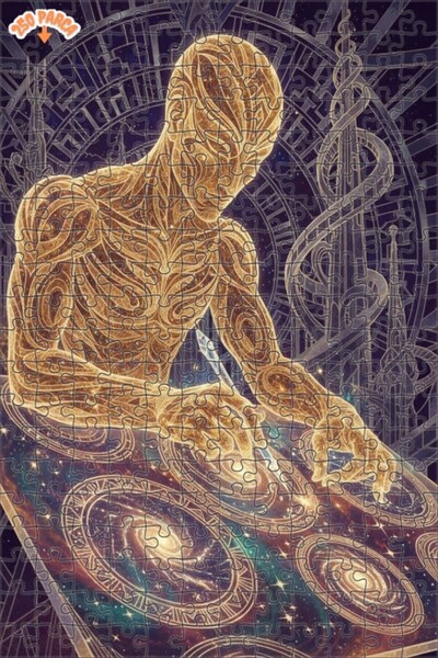 Esranın Dünyası Creative Cosmic Creative Double-Layer Framed Wooden Puzzle 25...