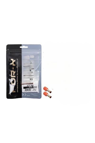 For-X 8ga Bakır Yalıtımlı Amfi Kablosu Ucu - Kırmızı - 2 Adet - 10 Mm İzoleli...
