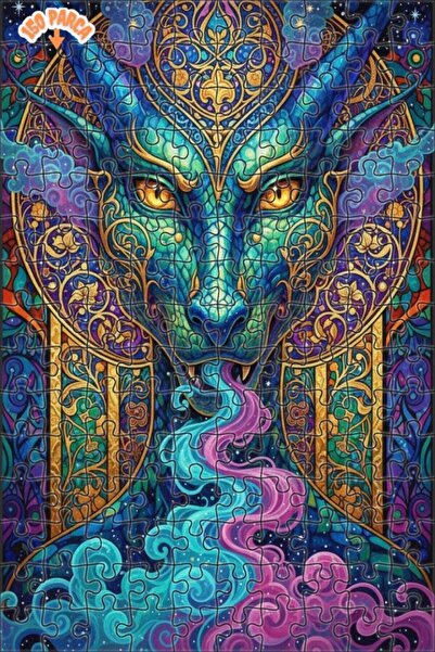 Esranın Dünyası Mysterious Dragon Watercolor Look Art Puzzle 150 Pieces 20X30