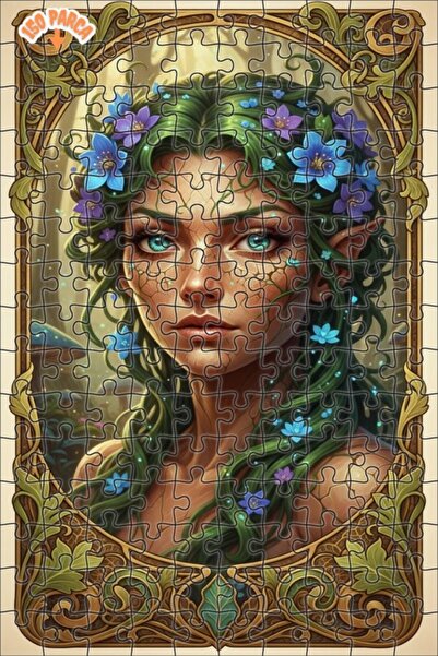 Esranın Dünyası Forest Fairy Art Oil Painting Lookalike Double-Layer Framed W...