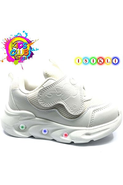 KOCAMANLAR Cool Aida Lighted Orthopedic Kids Sports Shoes White