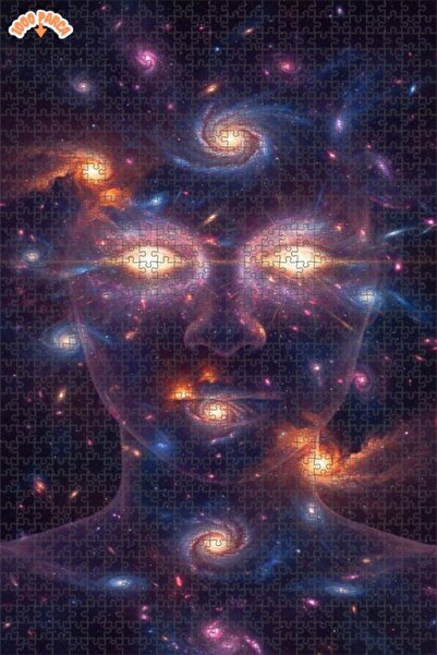 Esranın Dünyası The Face of the Universe Double-Layer Framed Wooden Puzzle 10...