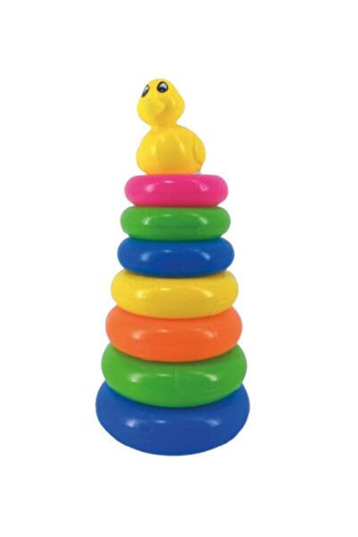 Other Colorful Stacking Ring Pyramid Toy for Kids – 8 Pieces with Duck Top, 2...