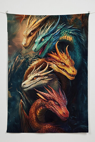 Charmbi Tapiserie House Of The Dragon – Tapiserie de perete de dimensiuni mar...