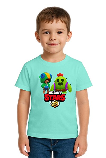 SEDİRLİ تي شيرت للأطفال من الجنسين Brawl Stars مطبوع مصنوع من قماش قطني ممشط ...