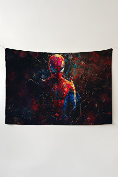 Charmbi غطاء جداري بتصميم سبايدرمان - لوحة جدارية كبيرة الحجم سجاد بوصة، ديكو...