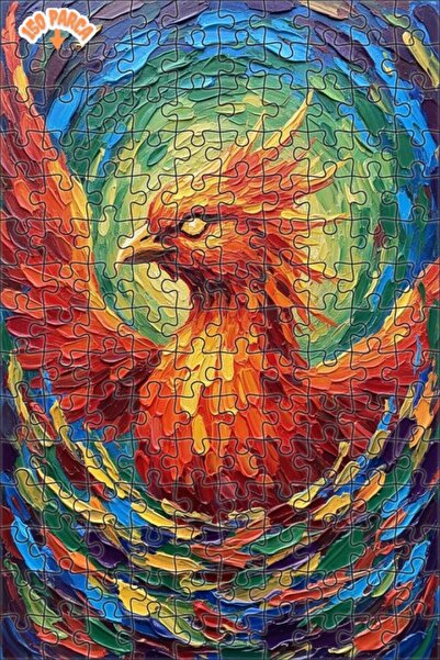 Esranın Dünyası Flamingo Oil Painting Look Double Layer Framed Wooden Puzzle ...