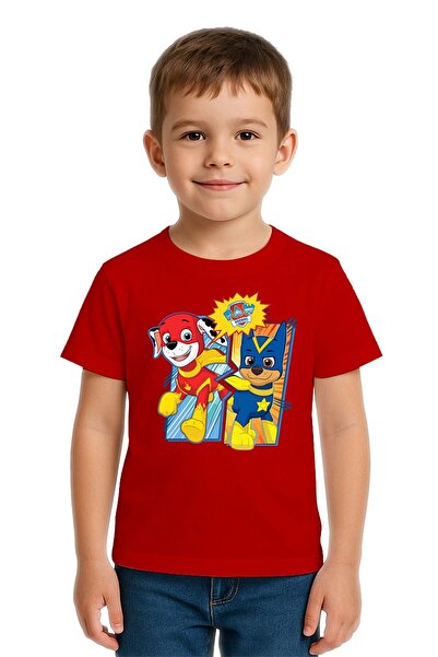 SEDİRLİ Unisex Paw Petrol με τύπωμα Παιδικό T-Shirt από χτενισμένο βαμβακερό ...