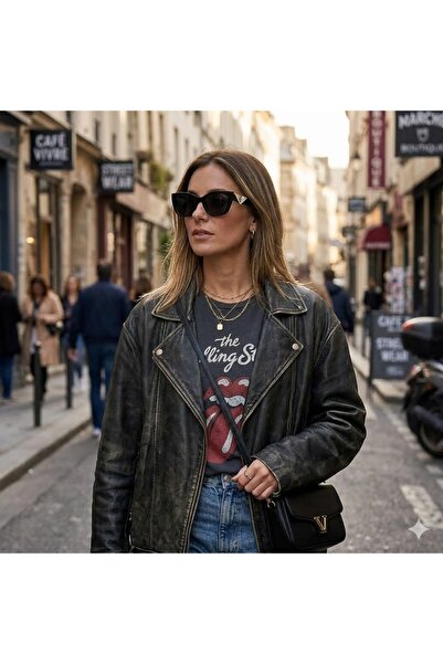 Tisaati نظارات شمسية نسائية أنيقة بتصميم فاخر من سلسلة نوير شيك مع حماية من ا...