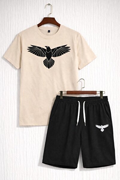 zeag Eagle Printed Shorts and T-Shirt Set