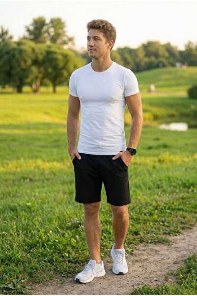 D'S Damat Elastični struk Fleto Sa džepovima Udobne kroj dnevne muške sportsk...