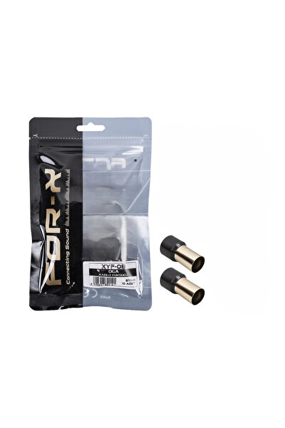 For-X 0ga Bakır Yalıtımlı Amfi Kablosu Ucu - 2 Adet - Siyah - 50 Mm İzoleli B...