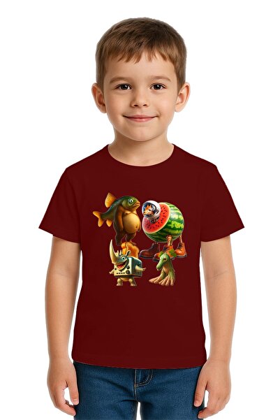 SEDİRLİ Tricou unisex pentru copii Brainot cu imprimeu bumbac moale țesături ...