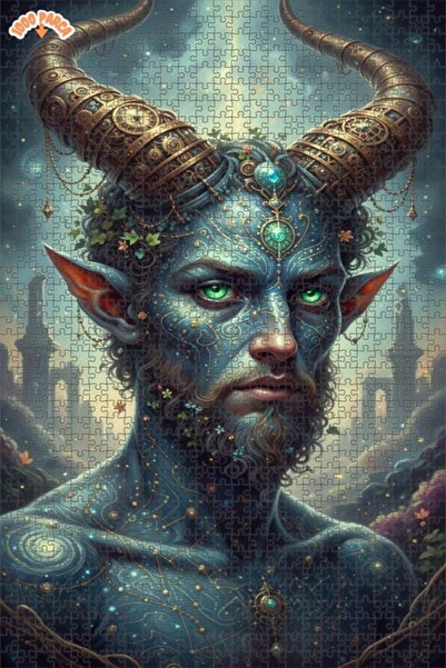 Esranın Dünyası Fantastic Mythological Creature Oil Painting Lookalike Double...